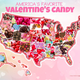 Map of America's favorite Valentine's Day candy by state